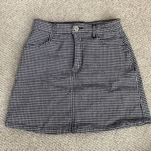 Brandy Melville checkered mini skirt